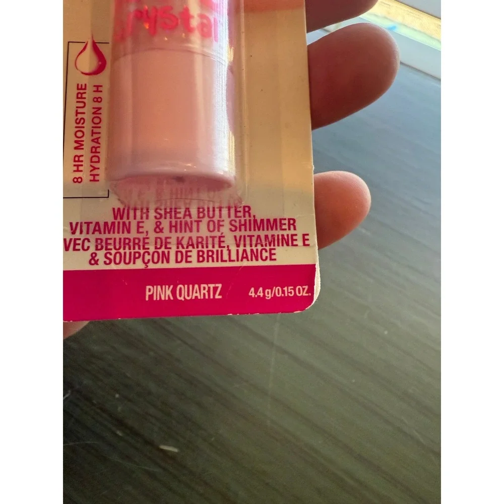 NOS Maybelline‎ Baby Lips Crystal Moisturizing Lip Balm 140 Pink Quartz New
